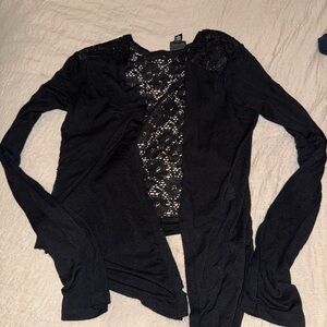 Eye Candy Black Lace Knitwear